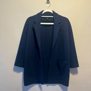 Navy Sweater Blazer